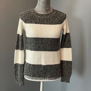 Pink Rose Striped Sweater